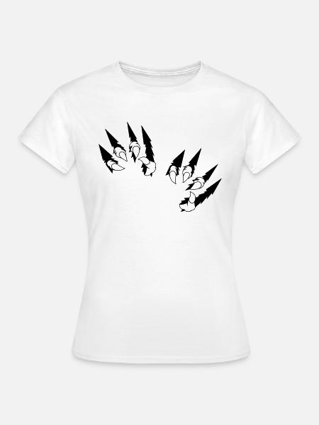 animal claws 2 - Frauen T-Shirt - Weiß
