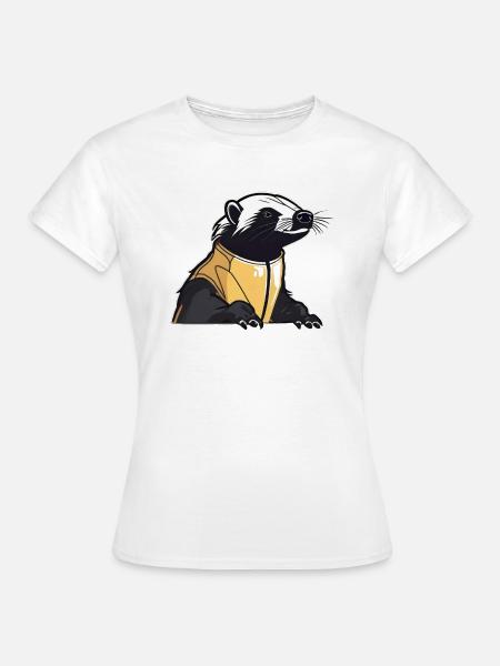 Niedlicher und cooler Dachs - Frauen T-Shirt - Weiß
