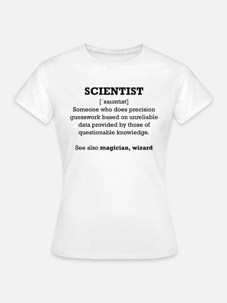 Scientist - wizard - Frauen T-Shirt - Weiß