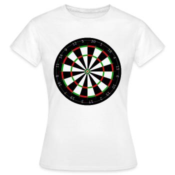Dartboard - Women's T-Shirt - white - Front - AI Model Female 172 dark (172cm)