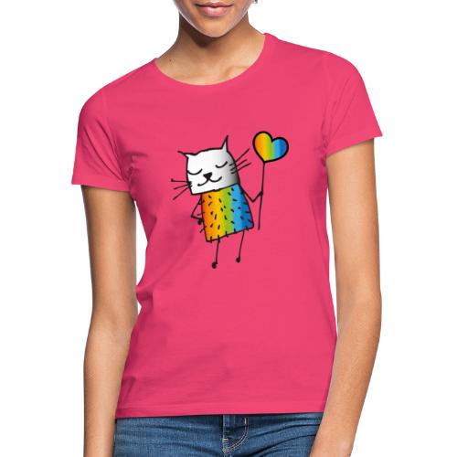 Regenbogen Katze - Frauen T-Shirt