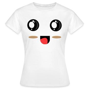 Sweet face - laughing eyes - Women's T-Shirt - white - Front - AI Model Female 172 dark (172cm)