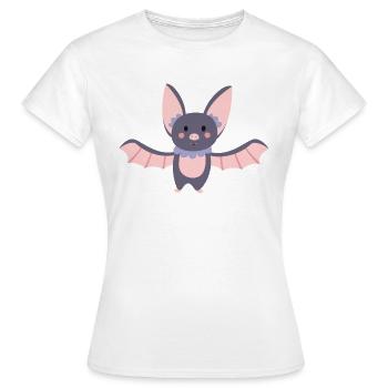 chauve souris - T-shirt Femme - blanc - Devant - AI Model Female 172 dark (172cm)
