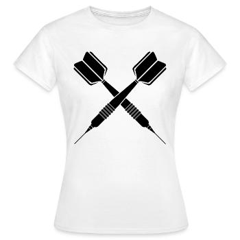 Fléchettes Flèche - fléchettes joueur fléchettes fléchettes flèches - T-shirt Femme - blanc - Devant - AI Model Female 172 dark (172cm)