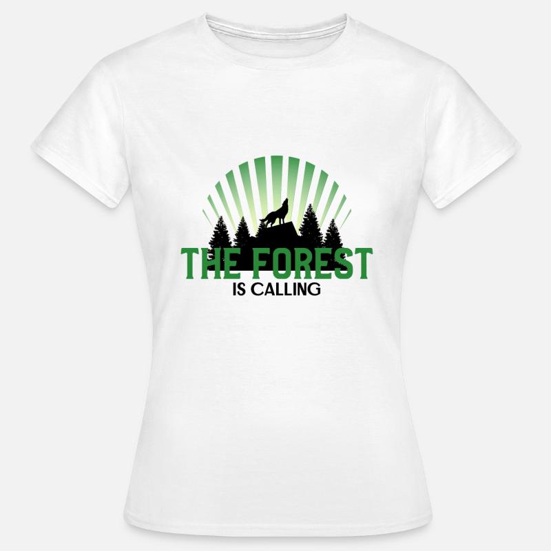 Forest forest hunter adventure gift - Women's T-Shirt - white