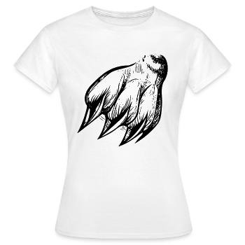 Patte de griffe dangereuse - T-shirt Femme - blanc - Devant - AI Model Female 172 dark (172cm)