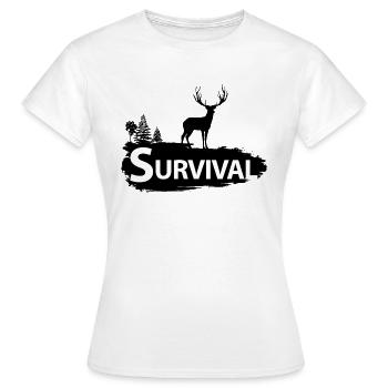 Survival - Frauen T-Shirt - Weiß - Vorne - AI Model Female 172 dark (172cm)