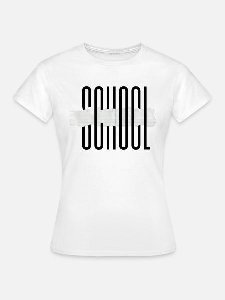 School - Frauen T-Shirt - Weiß
