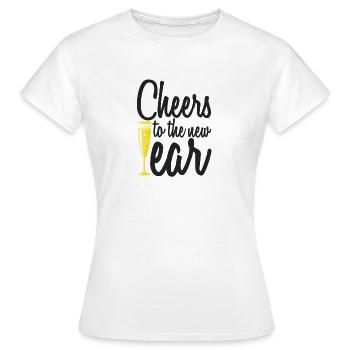 Cheers - Women's T-Shirt - white - Front - AI Model Female 172 dark (172cm)