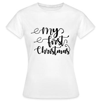 Meine erste - Frauen T-Shirt - Weiß - Vorne - AI Model Female 172 dark (172cm)