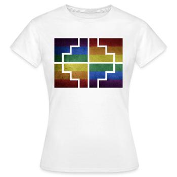 Géométrie - T-shirt Femme - blanc - Devant - AI Model Female 172 dark (172cm)