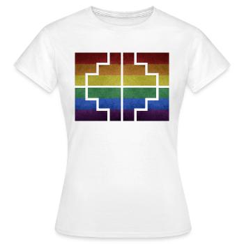 Géométrie - T-shirt Femme - blanc - Devant - AI Model Female 172 dark (172cm)