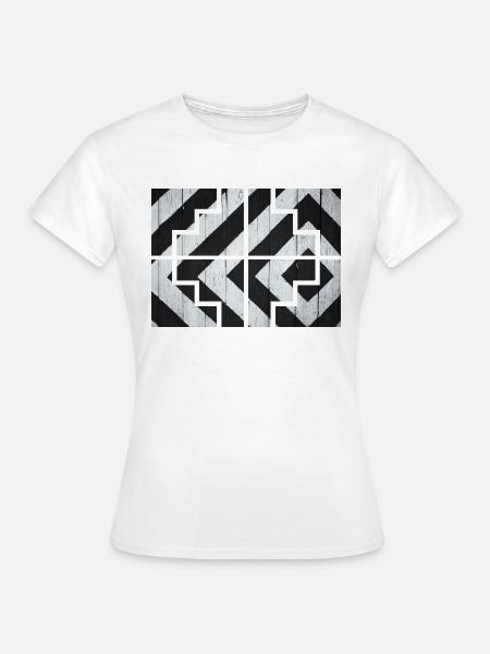 Geometrisch - Frauen T-Shirt - Weiß