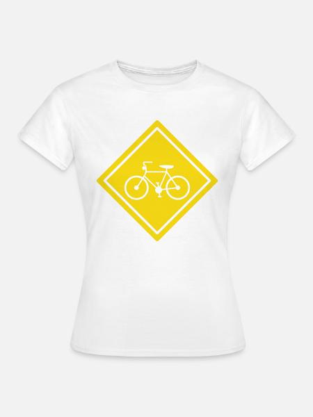 Fahrrad - Frauen T-Shirt - Weiß