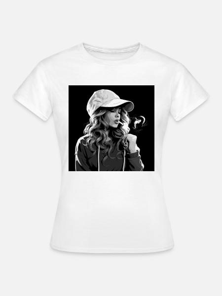 Die lockige Sinnlichkeit - Frauen T-Shirt - Weiß