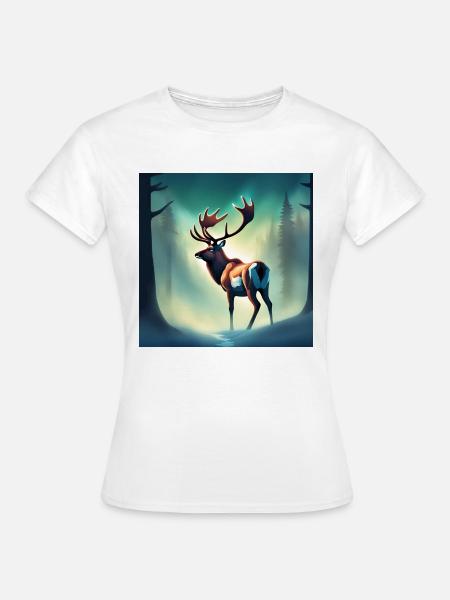 Kanadisches Waldkaribu - Frauen T-Shirt - Weiß