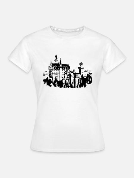 Schloss  - Frauen T-Shirt - Weiß