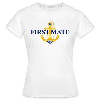 Anchor, Captain, First Mate, Sailing, Matching Pair - Women's T-Shirt - white - Front - AI Model Female 172 dark (172cm)
