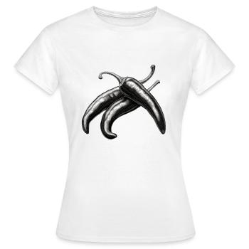 Chili - Frauen T-Shirt - Weiß - Vorne - AI Model Female 172 dark (172cm)