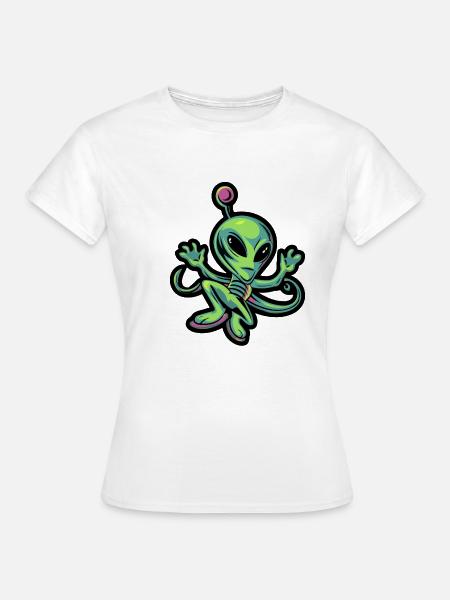 Alien Design 1 - Frauen T-Shirt - Weiß