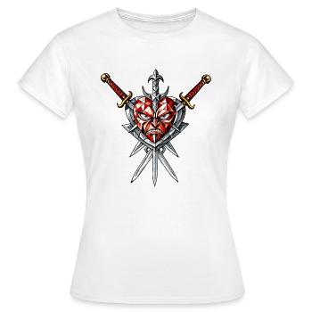 Cœur courageux - T-shirt Femme - blanc - Devant - AI Model Female 172 dark (172cm)