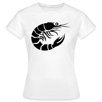 Crevette - T-shirt Femme - blanc - Devant - AI Model Female 172 dark (172cm)