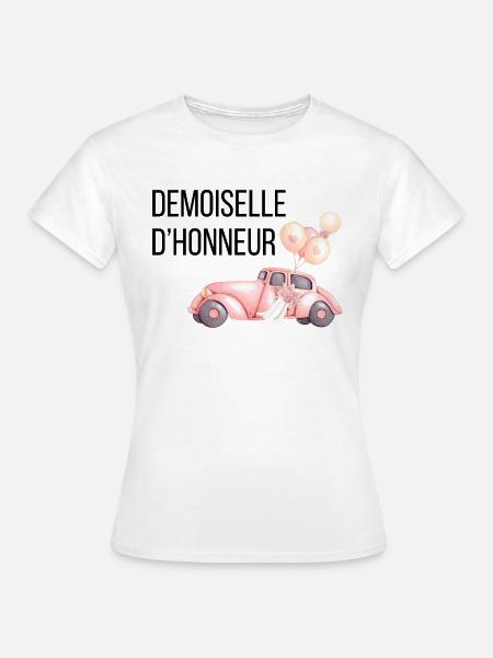 Brautjungfer - Autohochzeit - Frauen T-Shirt - Weiß