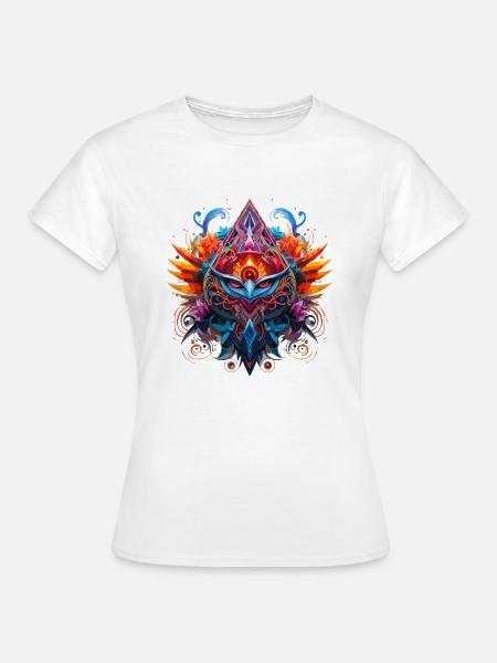 Tiermaske - Frauen T-Shirt - Weiß