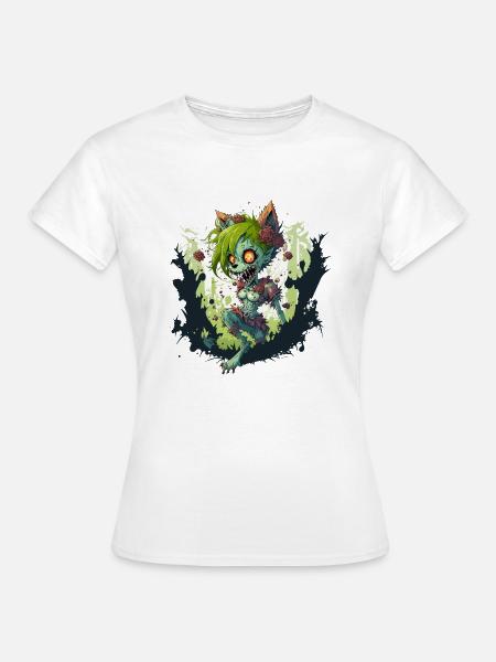 Zombie Fuchs - Frauen T-Shirt - Weiß