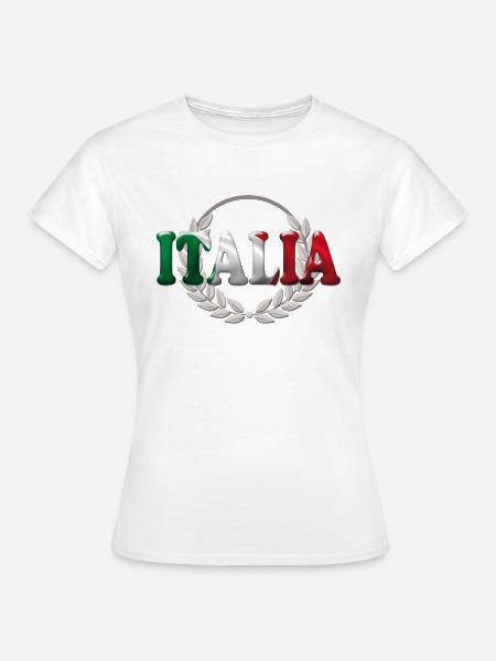 Lorbeeren Italien2 - Frauen T-Shirt - Weiß