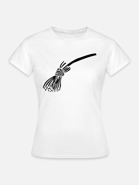 Besen - Frauen T-Shirt - Weiß