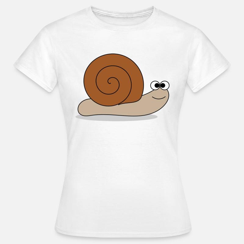 Brown escargot - T-shirt Femme - blanc