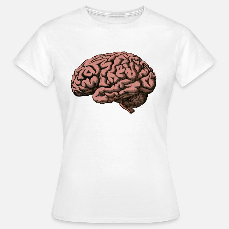 Il cervello - Maglietta da donna - bianco