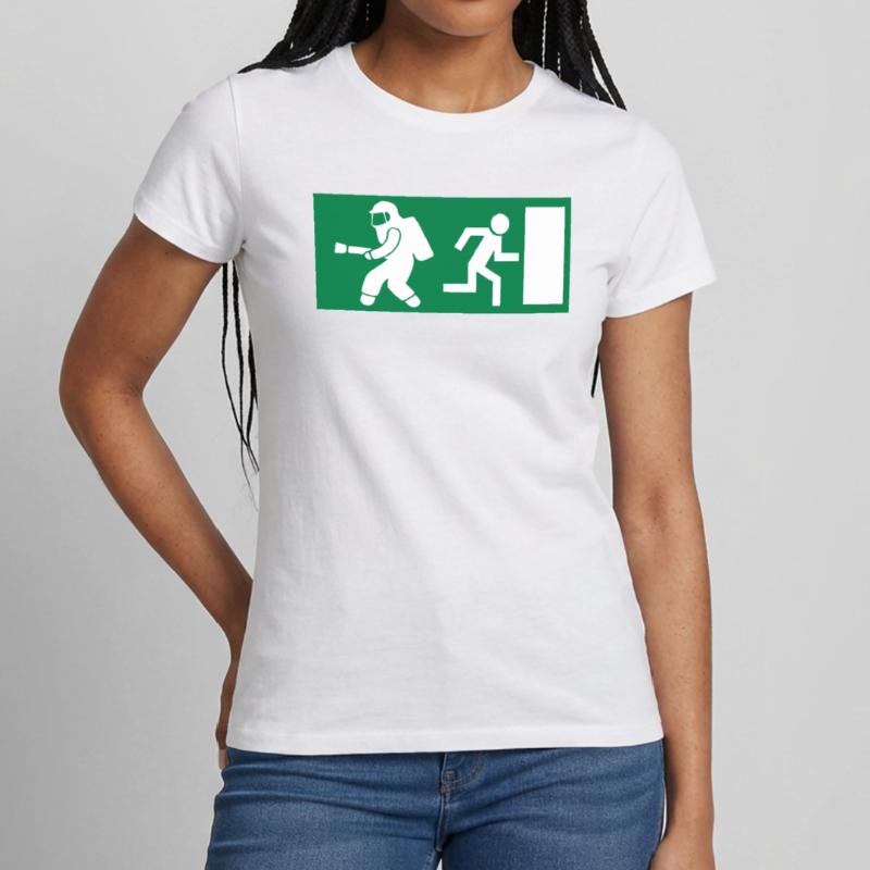 Firefighter Exit Emergency Exit Women's T-Shirt