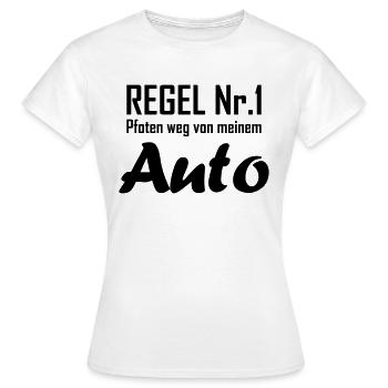 Regel Nr 1 auto - Frauen T-Shirt - Weiß - Vorne - AI Model Female 172 dark (172cm)