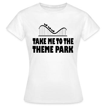 Rollercoaster montagnes russes - T-shirt Femme - blanc - Devant - AI Model Female 172 dark (172cm)