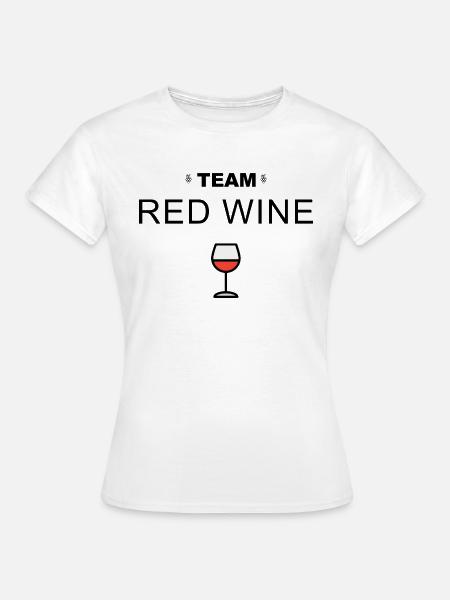 Team Rotwein - Frauen T-Shirt - Weiß