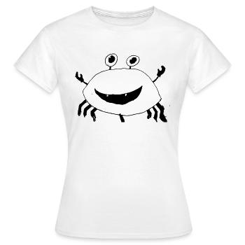 freundliche Krabbe - Frauen T-Shirt - Weiß - Vorne - AI Model Female 172 dark (172cm)