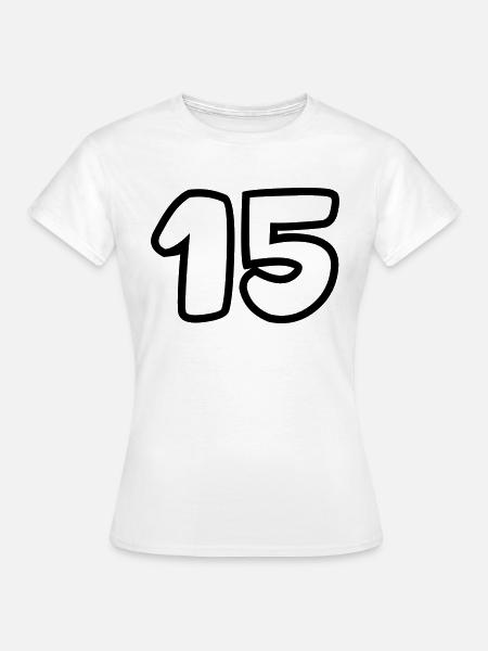 15 - Frauen T-Shirt - Weiß
