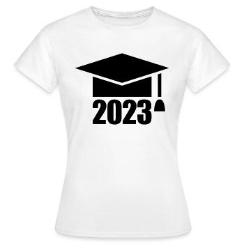 Diplôme, ABI 2023, Diplôme - T-shirt Femme - blanc - Devant - AI Model Female 172 dark (172cm)