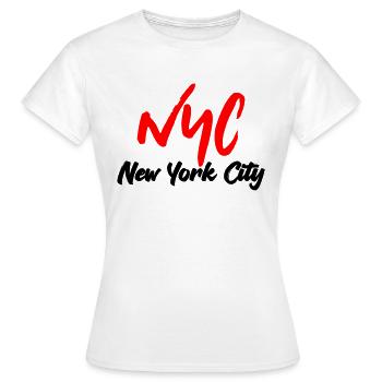 Ville de New York - T-shirt Femme - blanc - Devant - AI Model Female 172 dark (172cm)
