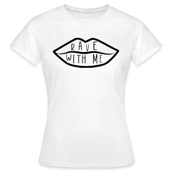 Rave avec moi - T-shirt Femme - blanc - Devant - AI Model Female 172 dark (172cm)