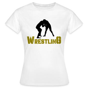 wrestling - Frauen T-Shirt - Weiß - Vorne - AI Model Female 172 dark (172cm)