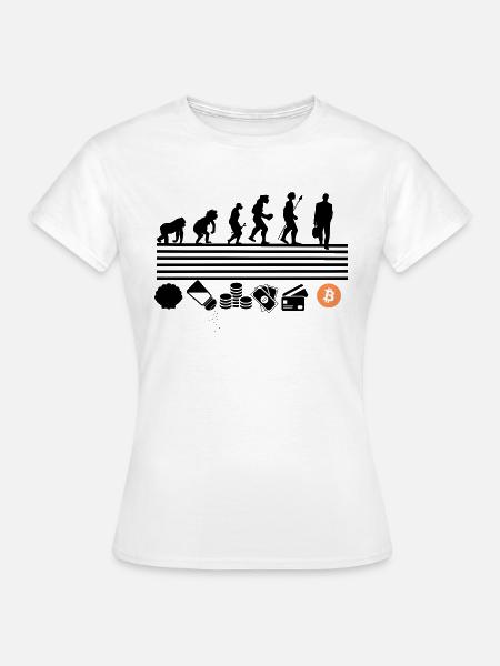 Bitcoin-Entwicklung - Frauen T-Shirt - Weiß