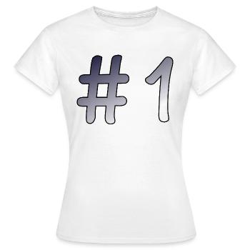 #1 - Women's T-Shirt - white - Front - AI Model Female 172 dark (172cm)