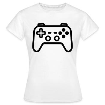 Videospiel-Controller - Frauen T-Shirt - Weiß - Vorne - AI Model Female 172 dark (172cm)