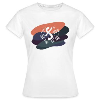 Zahlen Schule Mathe - Frauen T-Shirt - Weiß - Vorne - AI Model Female 172 dark (172cm)