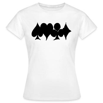 As Vector - T-shirt Femme - blanc - Devant - AI Model Female 172 dark (172cm)