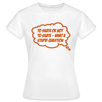 skate-board - T-shirt Femme - blanc - Devant - AI Model Female 172 dark (172cm)