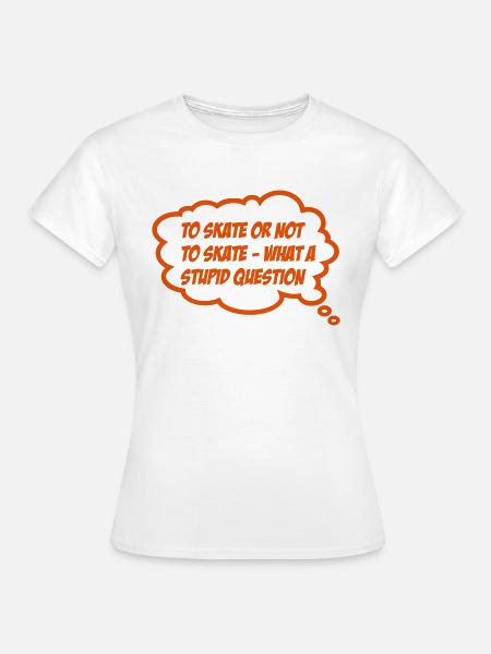skateboard - Frauen T-Shirt - Weiß